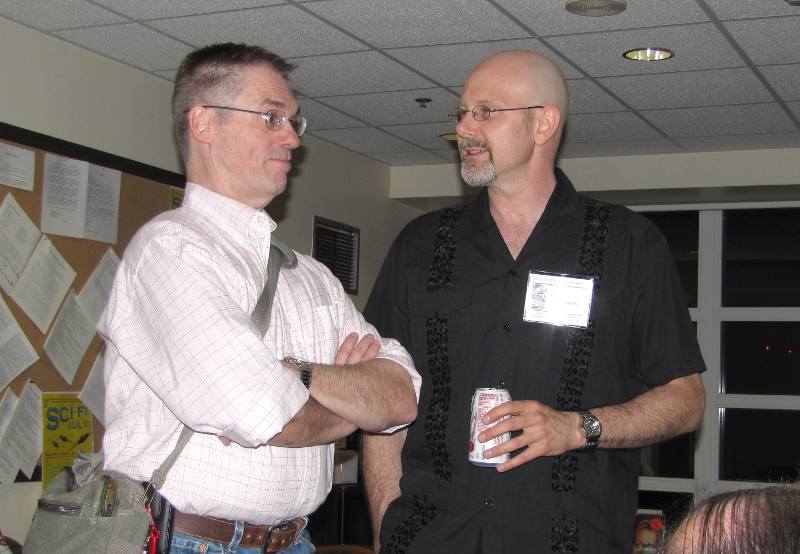 Science fiction authors Robin Wayne Bailey, Christopher McKitterick