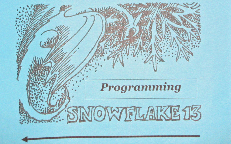 Snowflake 13 program book