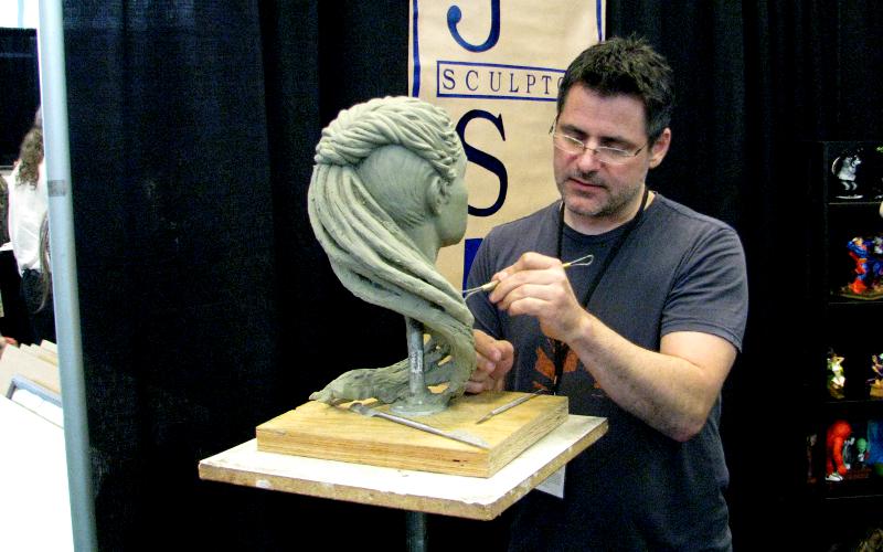James Shoop sculptor at Spectrum Fantastic Art Live