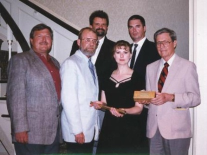 1996 Hall of Fame Board: Keith W. Stokes, Larry Hopkins, Ben Thomas-Morgan, Robin Wayne Bailey, Allison Stein, James Gunn