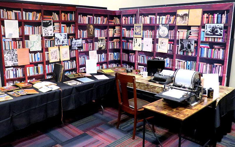Reproduction of a science fiction fan's office