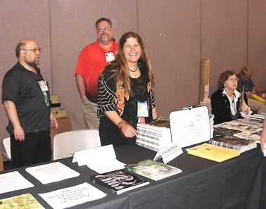 SFWA table: Steve Carper, Mike Moscoe, Brenda Cooper, Sherwood Smith