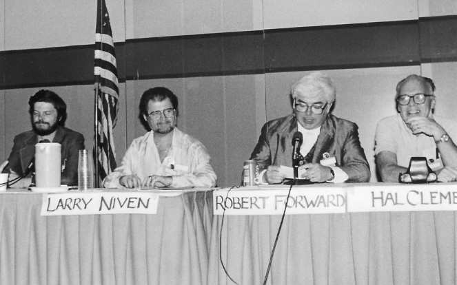 Charles Sheffield, Larry Niven, Dr. Robert L. Forward, Hal Clement