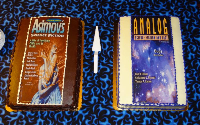 Asimov's Science Fiction,Analog Science Fiction and Fact cakes